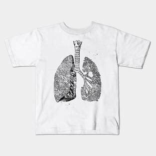 Lungs Art Kids T-Shirt